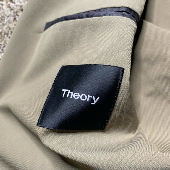 NWOT Theory Clinton Tech Precision Brown Relaxed Fit Mens Size Large Blazer - Picture 10 of 11